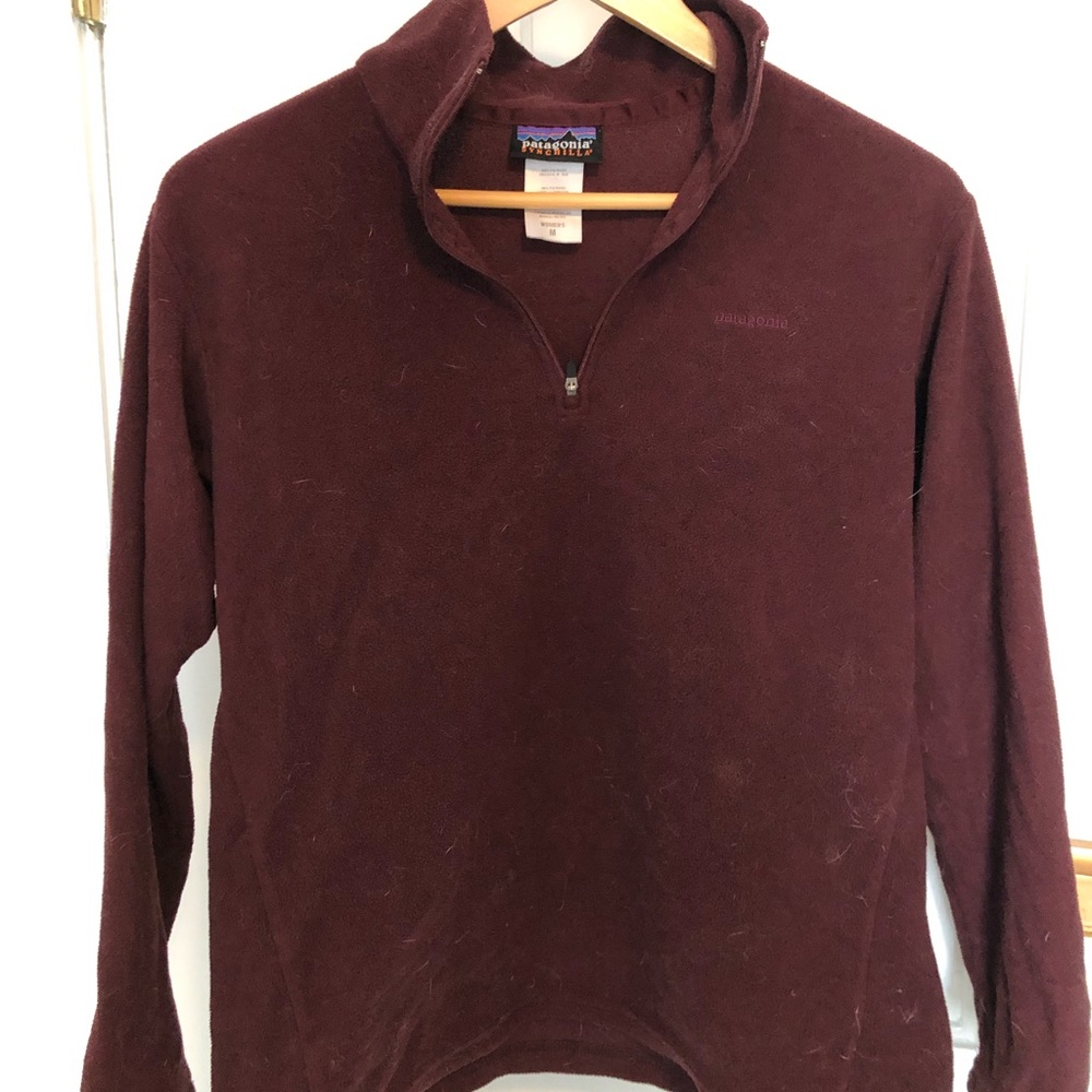 Patagonia Synchilla half-zip maroon